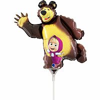 Fóliový balónek MINI Máša a Medvěd 35cm