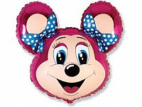 Fóliový balónek BABSY Mouse Růžová 68cm