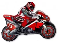 Fóliový balónek Motorka Červená 70cm x 84cm
