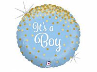 Fóliový balónek Its a Boy Třpytivý 46cm