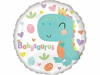 Fóliový balónek Kruh - Babysaurus 43cm