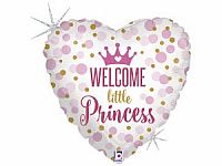 Fóliový balónek Vítej Princezno 46cm