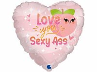 Fóliový balónek Sexy Broskev LY srdce 46cm