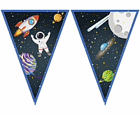 Vlaječková girlanda Vesmír - Rocket Space 230 cm