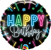 Fóliový balónek Kruh - Neonový Nápis HB 45cm