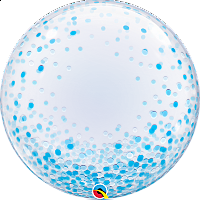 Bublina DECO - Konfety modré 61cm