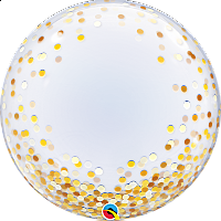 Bublina DECO - Konfety zlaté 61cm