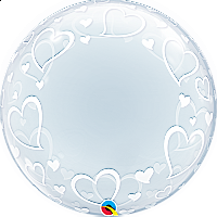 Bublina DECO - Srdce 61cm