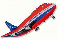 Fóliový balónek Letadlo červené 99cm