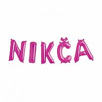 !VÝPRODEJ! Balónkový nápis - Nikča (Balónkový nápis - Nikča)