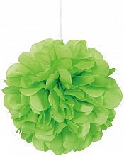 Dekorační závěsné pom pomy limetkově zelené 3ks, 23cm