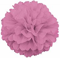 Dekorační závěsný pom pom růžový, 40cm