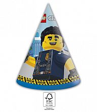 EKO Papírové čepičky - Lego city, 6ks