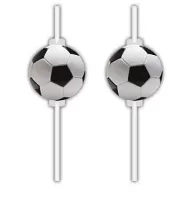 Papírová brčka - Fotbal 4ks