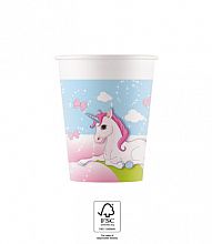 EKO papírové kelímky - Jednorožec 200ml/8ks
