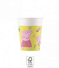 EKO papírové kelímky - Prasátko Pepina 200ml/8ks