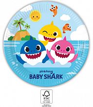 EKO papírové talíře - Baby Shark 23cm/8ks