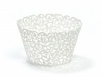 Košíček na cupcake 5.5 x 8.5cm, bílý 10ks