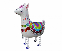 Fóliový balónek chodící lama 75cm