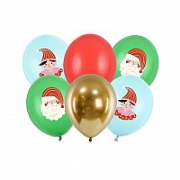 Latexové balonky Vánoční Candy Land 30cm 6ks