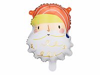 Foliový balonek Mini Santa 26x31cm 5ks