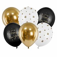 Latexové balonky Happy New Year 6ks