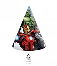 Papírové párty čepičky Avengers 6 ks