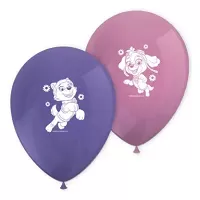 Latexové balonky Tlapková Patrola - Skye a Everest 8 ks