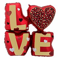 Foliový balonek LOVE - Valentýn 73 cm
