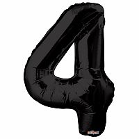 Foliová číslice - 86cm - černá 4