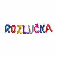 !VÝPRODEJ! Balónkový nápis - Rozlučka