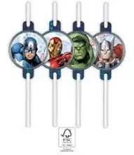 EKO papírová brčka - Avengers (Marvel) 4ks