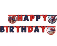 Narozeninový nápis Happy Birthday Spiderman - Crime Fighter 200 cm