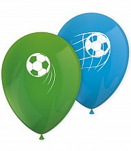 Latexové balónky Fotbal - 8ks, 28cm