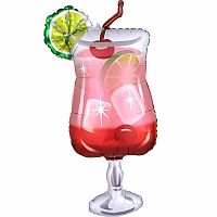 Fóliový balónek - Sklenka Gin Fizzu - 93 x 45 cm