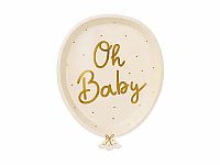 EKO Papírové party talíře Oh baby! - 17.5x22 cm