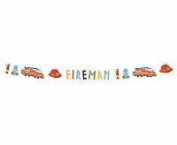Papírová girlanda Hasičská - Fireman - 300 cm
