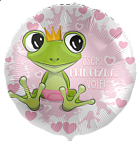 Fóliový balónek Jsem Princezna vole CZ - 43cm
