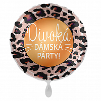Fóliový balónek Kruh Divoká dámská párty! CZ 43 cm