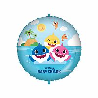 Fóliový balónek Kruh - Baby Shark 46 cm