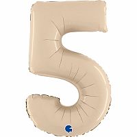Číslice 5 krémová (66cm,26")