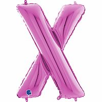 Písmeno růžové X (66cm,26")