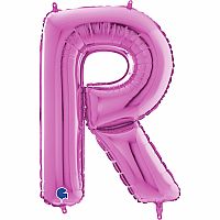 Písmeno růžové R (66cm,26")