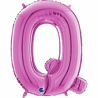 Písmeno růžové Q (66cm,26")