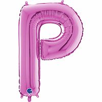 Písmeno růžové P (66cm,26")