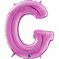 Písmeno růžové G (66cm,26")