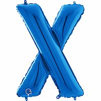 Písmeno modré X (66cm,26")