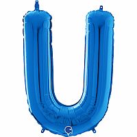 Písmeno modré U (66cm,26")