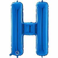 Písmeno modré H (66cm,26")