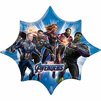 Fóliový balónek Avengers Endgame - hvězda 88 cm